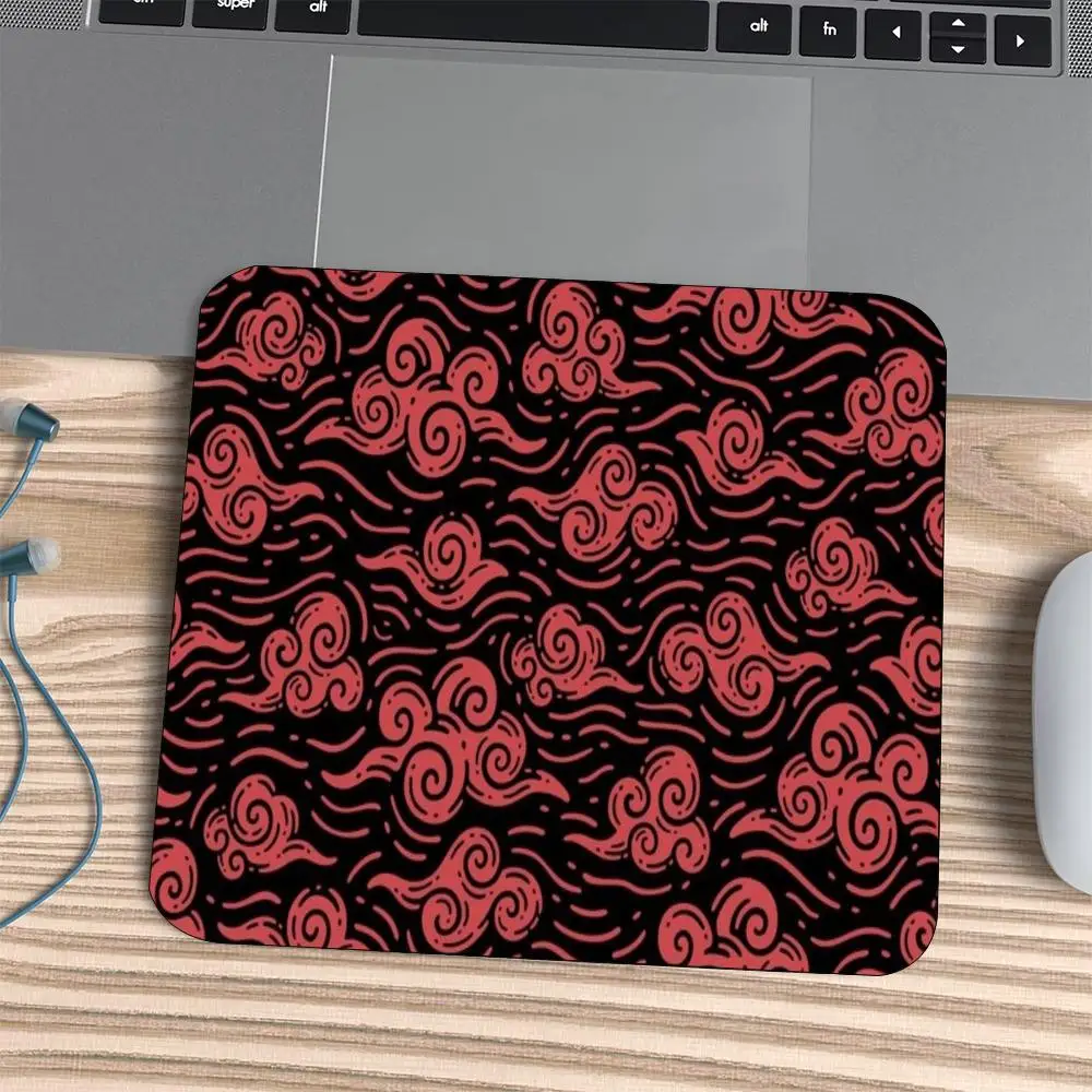Oriental Auspicious Cloud Art Non‑Slip Rubber Square Mouse Pad For Accurate Mouse Control Gaming Laptop Desktop Work Sessions