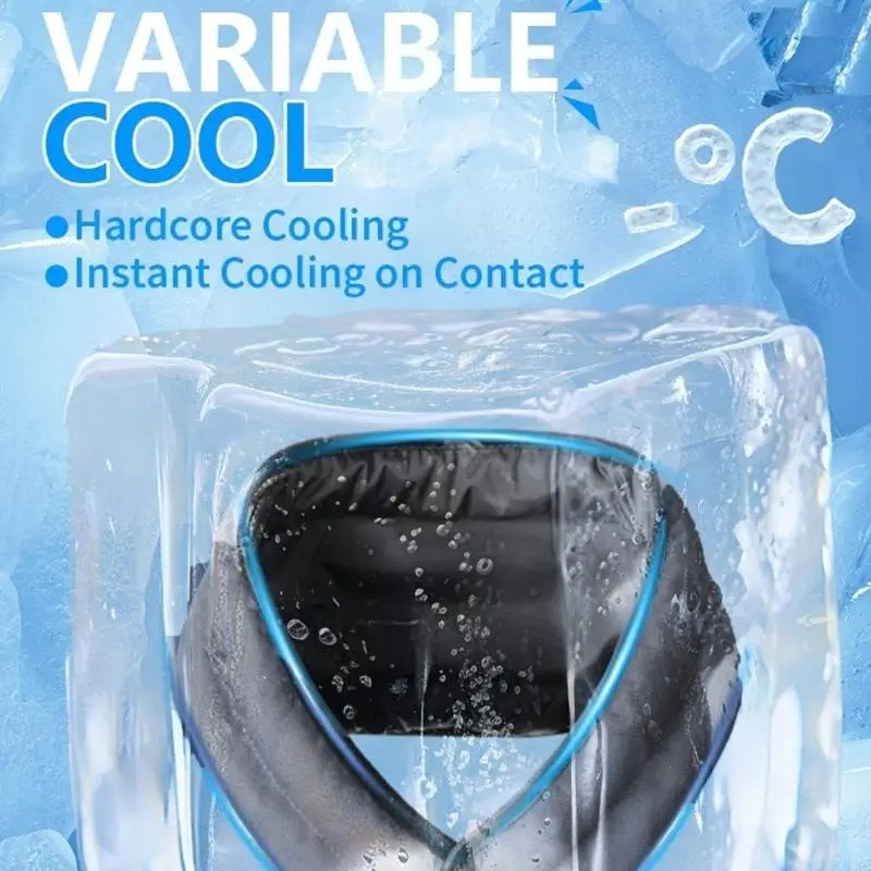 2026 New Hot Weather Cooling Neck Wrap Reusable Scarf with Water Activated Beads, Closure and Daily Summer Wear Support