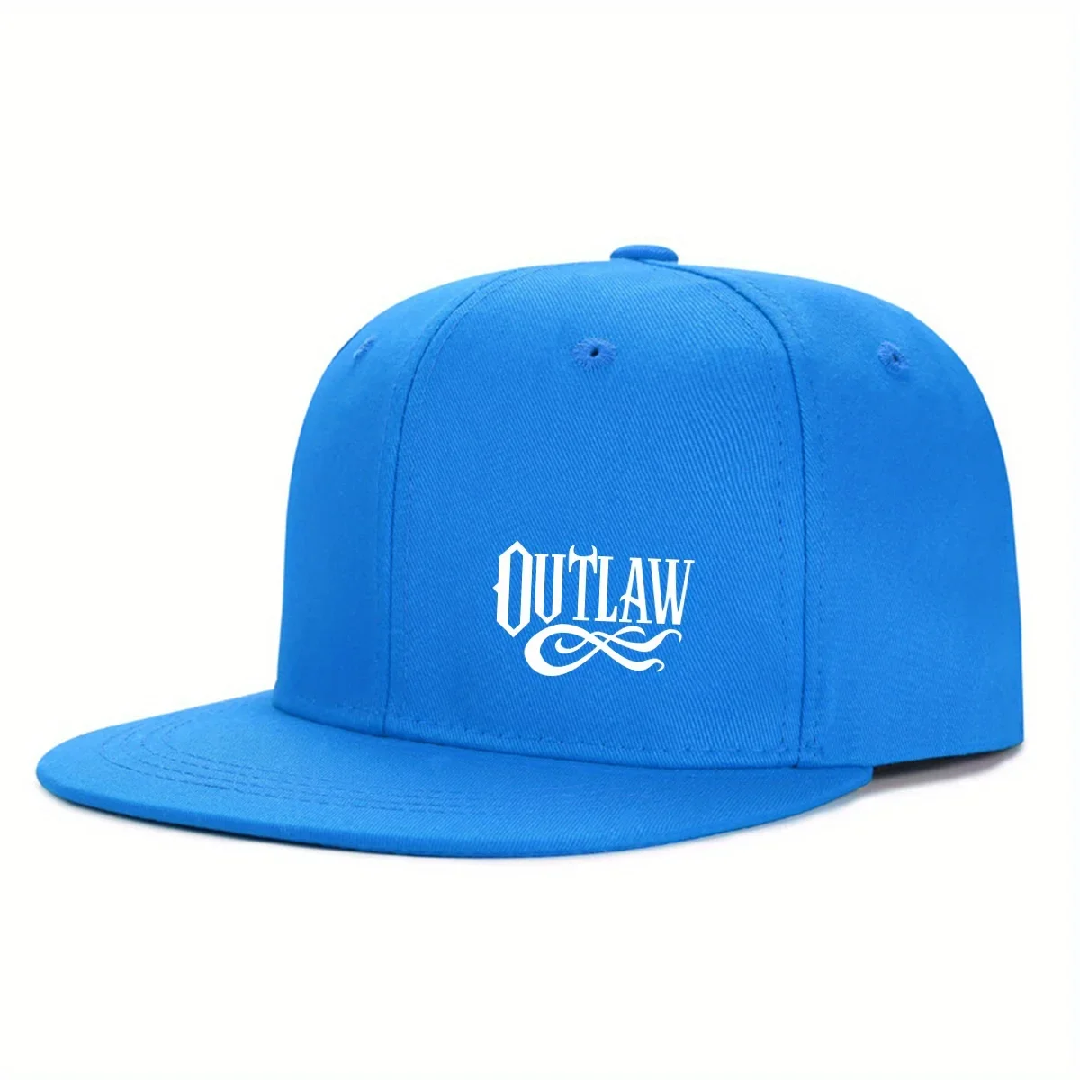 Unisex OUTLAW Bedruckte verstellbare Baseballkappe Herren- und Damenkappe mit flacher Krempe, Urban Street Style, Outdoor-Aktivitätskappe – Detail 9