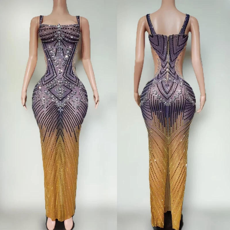 Blue Gold Rhineston… - image