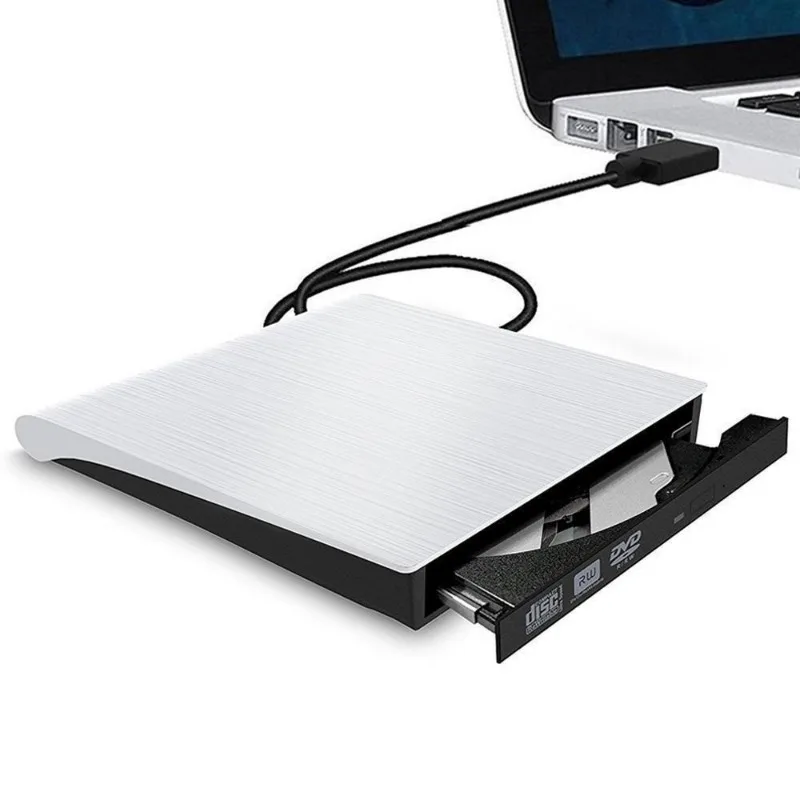 USB 3.0 Slim External DVD RW CD Writer Drive Burner Reader Player Optical Drives for Laptop PC Dvd Burner