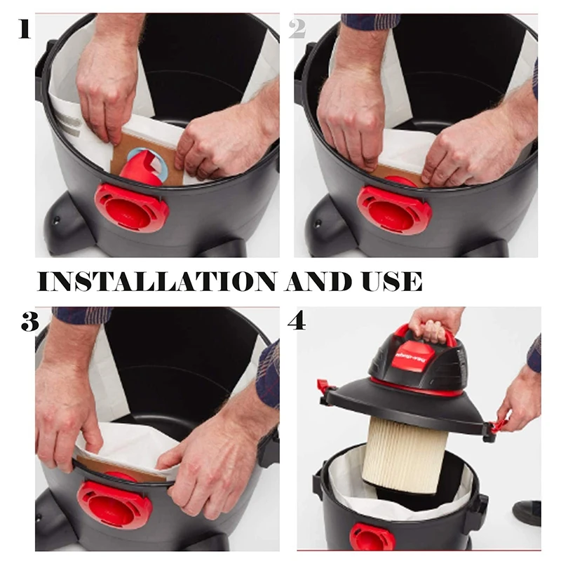 Горячая замена влажной/сухой вакуумный пакет для хранения пакеты мешка для пыли для Shop-Vac указывающего нам на 5-8 галлонов вакуумная 9066100 90661 ...