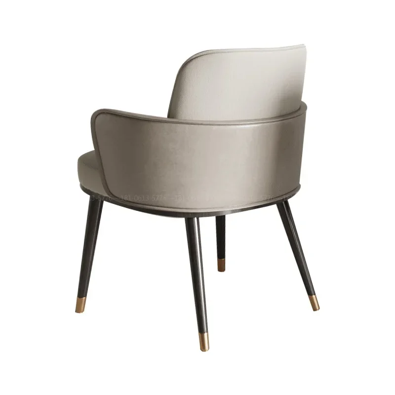 كرسي طعام إيطالي فاخر خفيف، كرسي ترفيهي، كرسي خلفي حديث #3