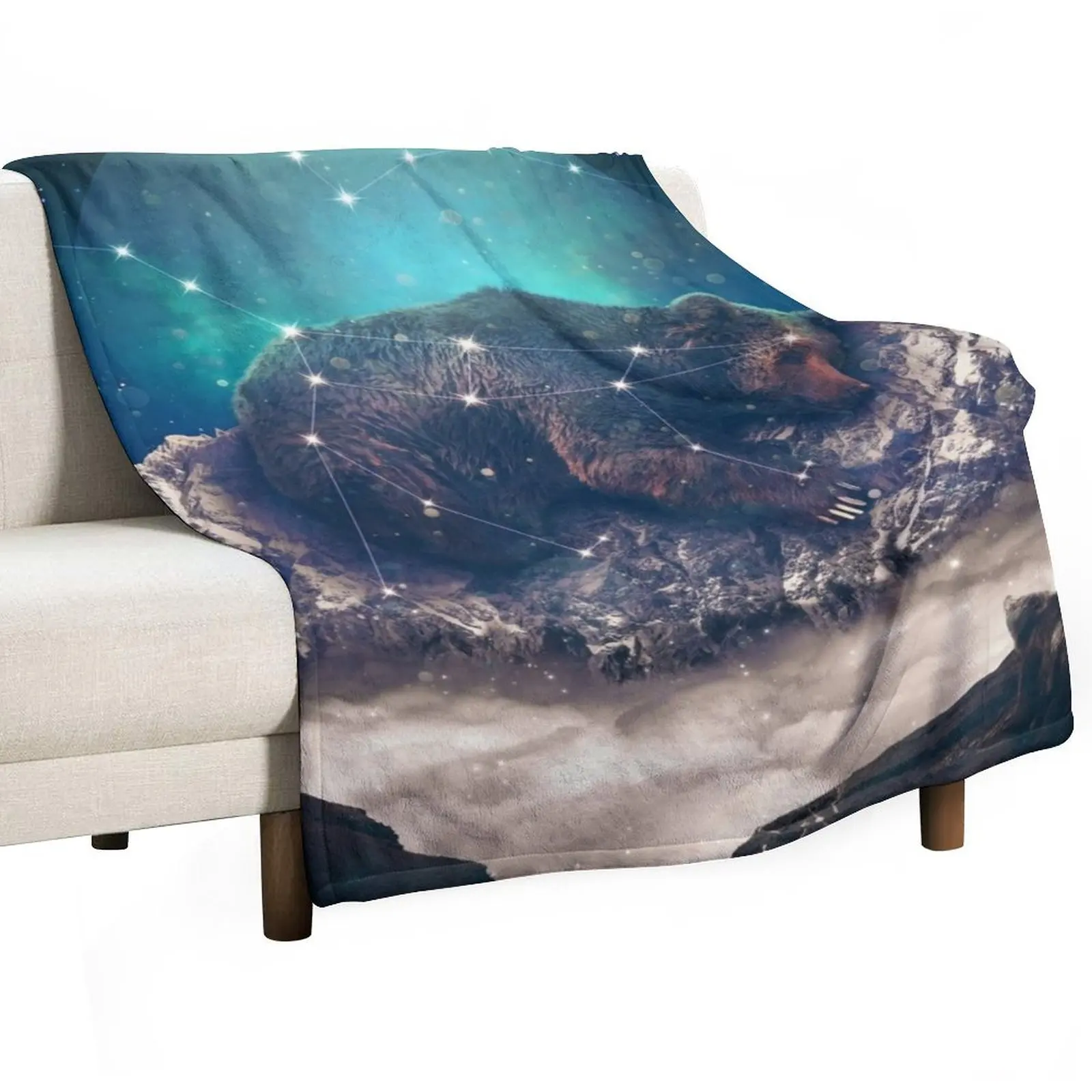

Under the Stars | Ursa Major Throw Blanket Kid'S Custom Plaid on the sofa Soft Big Blankets