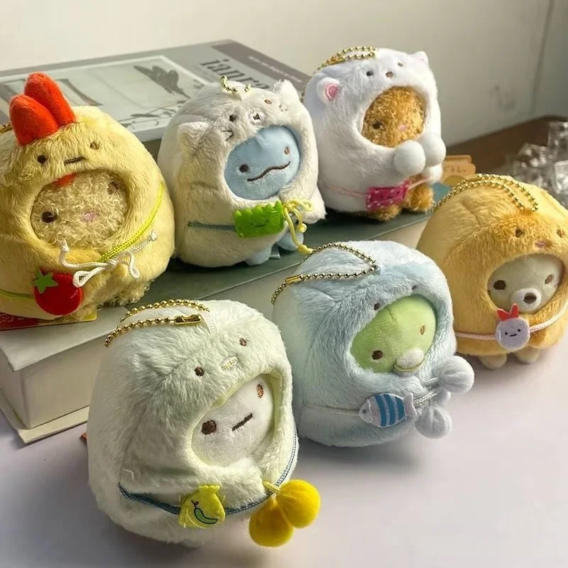

Sumikkogurashi Аниме Аксессуары Подвеска Серия Kawaii Банан Кот Белый Медведь Ящерица Зеленый Пингвин Тонацу Плюшевая Кукла