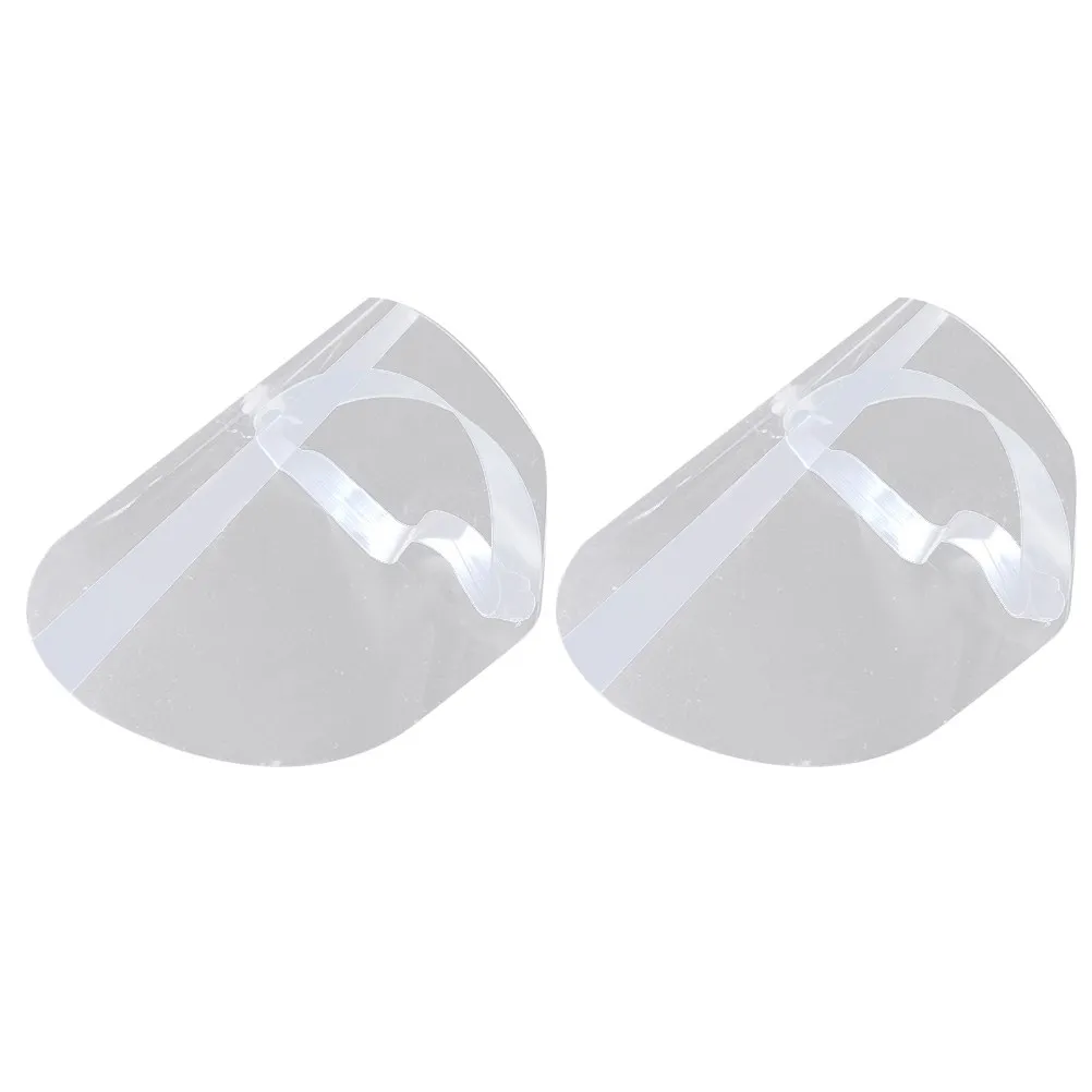 

2 шт. прозрачных защитных масок-щитков от брызг, для использования на улице, для приготовления пищи, дышащие, для защиты лица