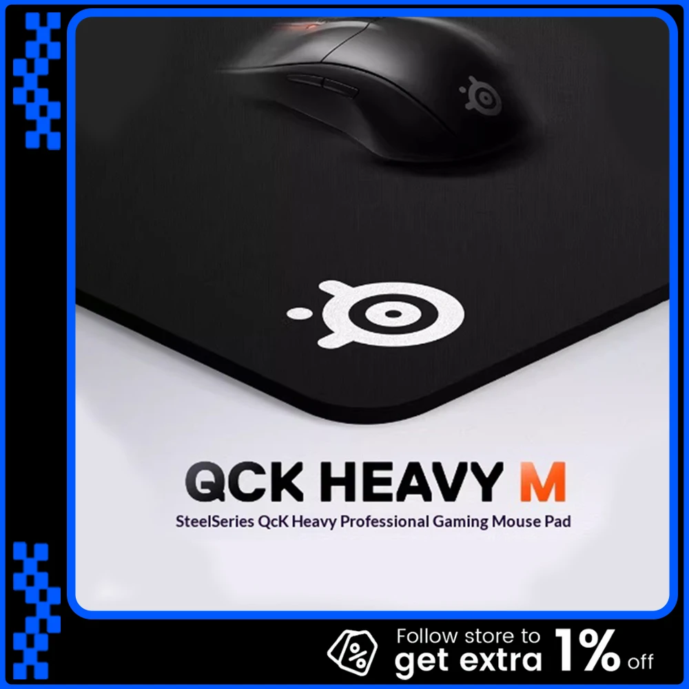 

SteelSeries Qck тяжелый коврик для мыши влагостойкий резиновый коврик для мыши FPS противоскользящий для CSGO PUGB Valorant APEX аксессуары для ПК