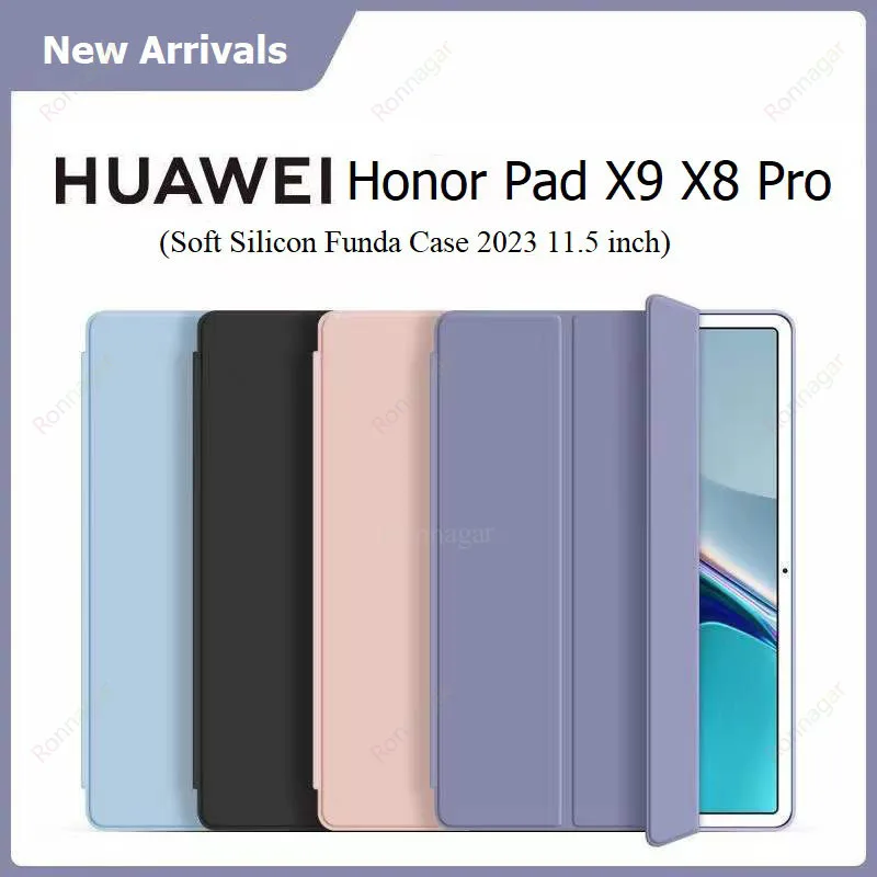 Dla Honor Pad X9 X8 Pro ELN-W09 11,5" Etui Magnetic Smart Soft Back Tablet Funda Huawei Matepad 11.5 2023 MatePad Air 11.5 cala