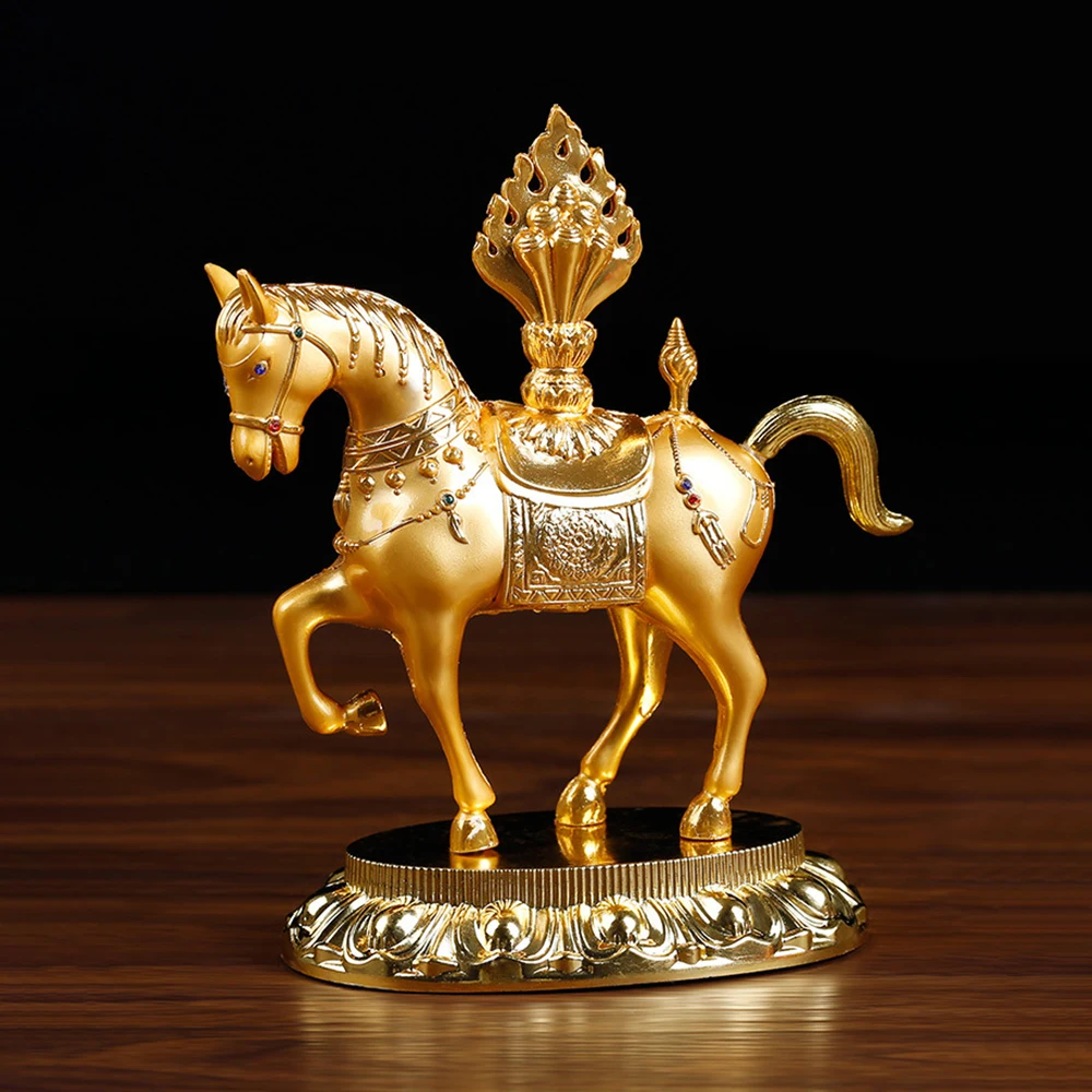 Tibetan prayer horse, Tantric Buddhist offering Buddha ornaments, Office decoration Lucky horse crafts, Home Decor ornaments