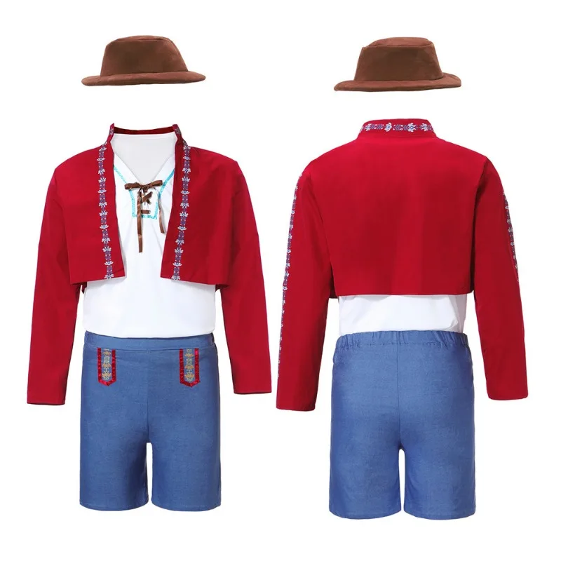 ألمانيا التقليدية مهرجان أكتوبر زي جديد مطبوعة الإسبانية مصارع الثيران تأثيري أداء زي اللعب