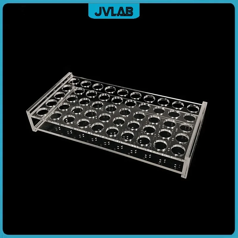 رف زجاج شبكي للقارورة اللونية ، 1.5 مللي ، وضع زجاج شبكي ، 50 قارورة عينة تحليلية ، فتحة 12.5 مللي متر #2