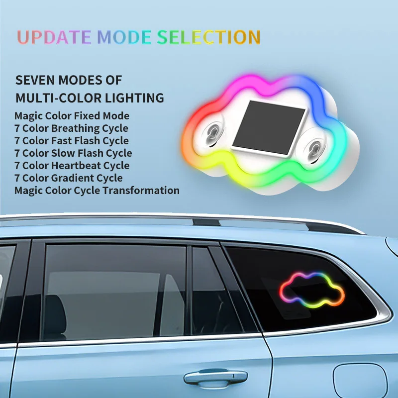 LFD Auto-Ambientebeleuchtung LED Farbige Wolkenförmige Dekorative Beleuchtung Zerstörungsfreie Installation USB-betrieben