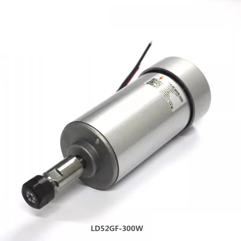 

LD52GF-300W ER11 12000 об/мин электрический шпиндель с воздушным охлаждением, гравировальный станок, двигатель шпинделя