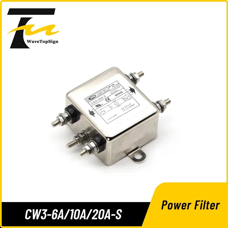 Boding Canny Well Power Filter Cw3-10a 20a-s Single Phase Anti-interference Ac110-250v