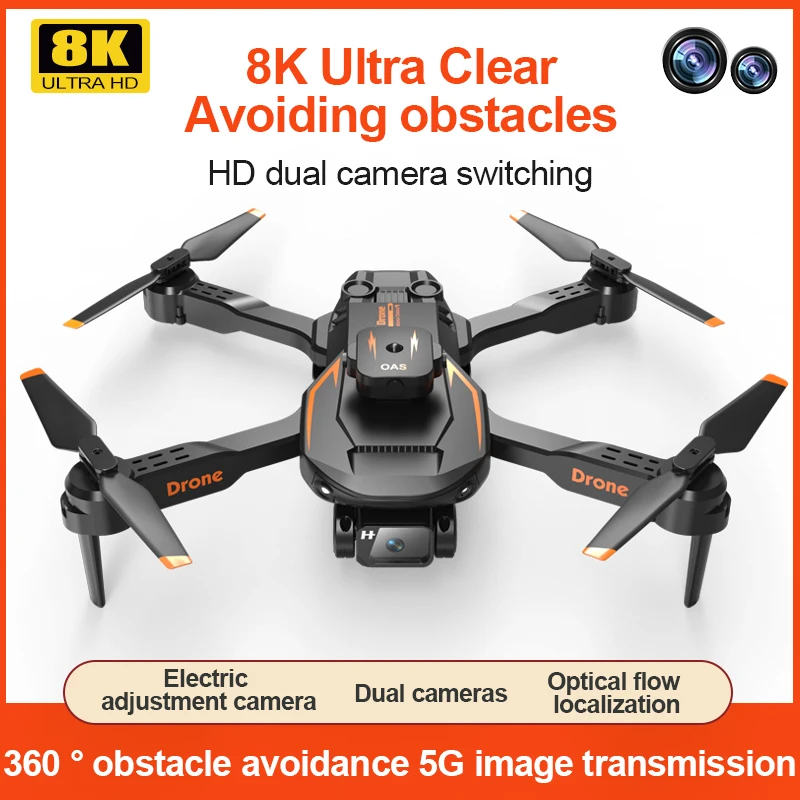 S12 Drohne 4k profession elle Doppel kamera 8k HD Kamera Falt hubschrauber Hindernis vermeidung RC Quadcopter