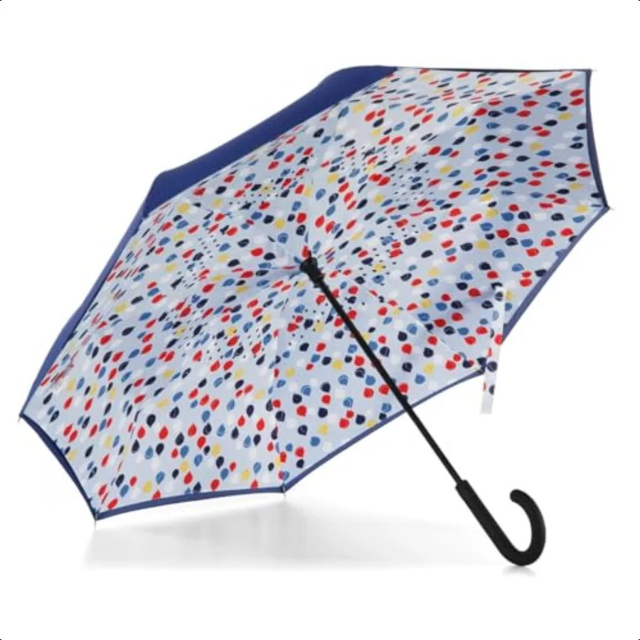 

Зонт InBrella с обратным закрытием и невидимым водоотталкивающим покрытием, автоматическое закрытие, перевернутый капель и защита от дождливой погоды