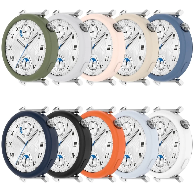 Q5WA Wwatch Border Silicone Case Case Watch Rame Bumper Shell для часа GT5 GT4 41 мм защитная крышка