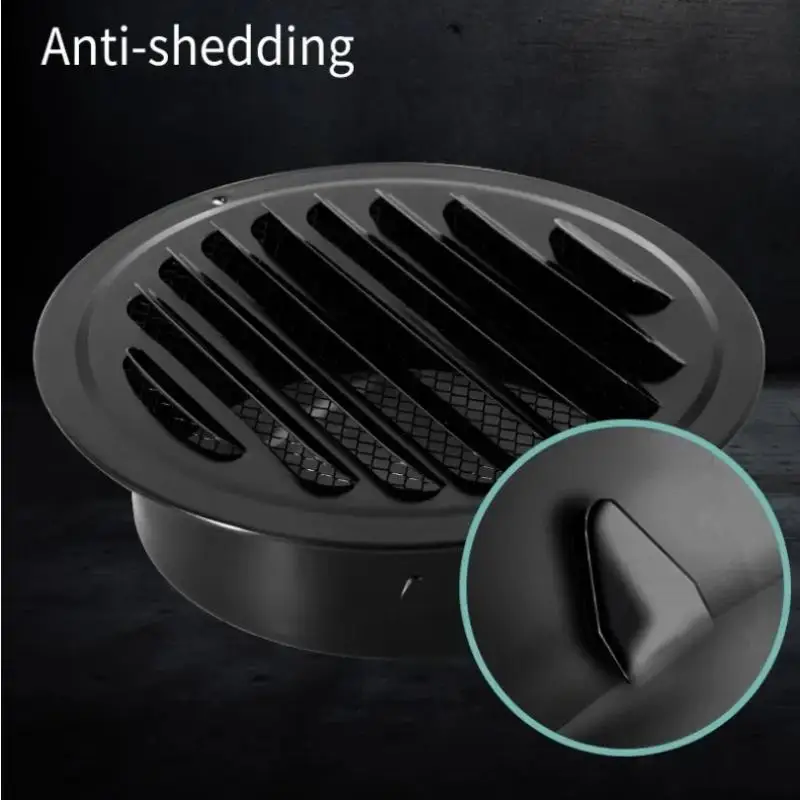 

New 70-300mm Round Stainless Steel Air Vent Grille Insect Protection Home Exterior Wall Ducting Ventilation Tools Exhaust Hoods
