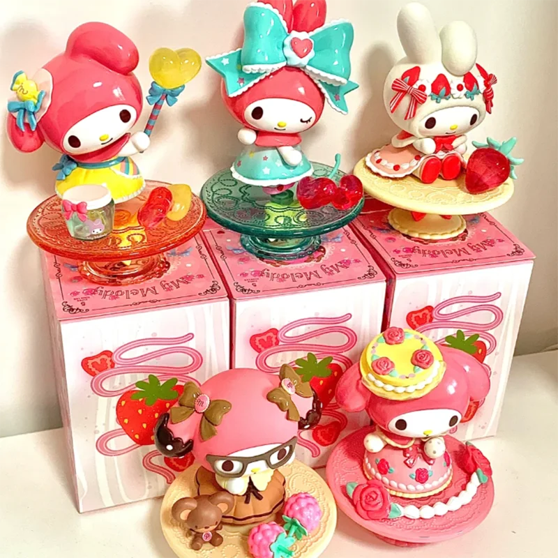 

Miniso Sanrio My Melody, серия послеобеденного чая, слепая коробка, коллекция фигурок, загадочная коробка, украшение для куклы, подарок для девочки, игрушка