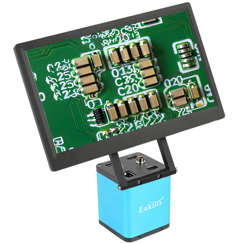 

Измерительная камера с креплением C AF, промышленная цифровая камера для микроскопа HD 1080P, 11,6-дюймовый ЖК-дисплей для проверки пайки печатных плат, обнаружение лаборатории