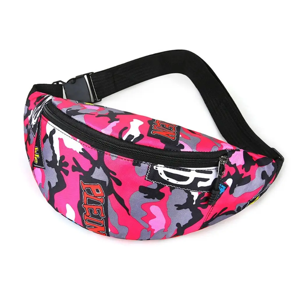 

Fashion Flower Pattern Waist Bag Printing Waterproof Wallet Nylon Large Capacity Fanny Pack