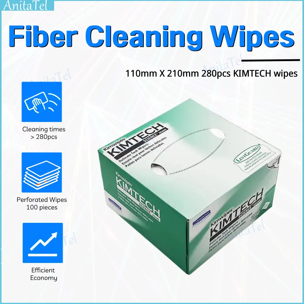 

KIMTECH Kimwipes Fiber Cleaning Paper Packes Kimperly Wipes Optical Fiber Wiping Paper Wiping Paper USA Import