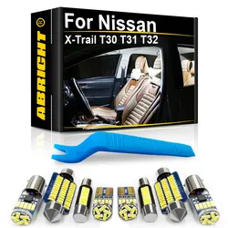 Araba LED iç ışık Canbus Nissan X Trail için T32 T31 T30 2003 2005 2006 2008 2009 2014 2016 2017 2018 2020 2021 aksesuarları