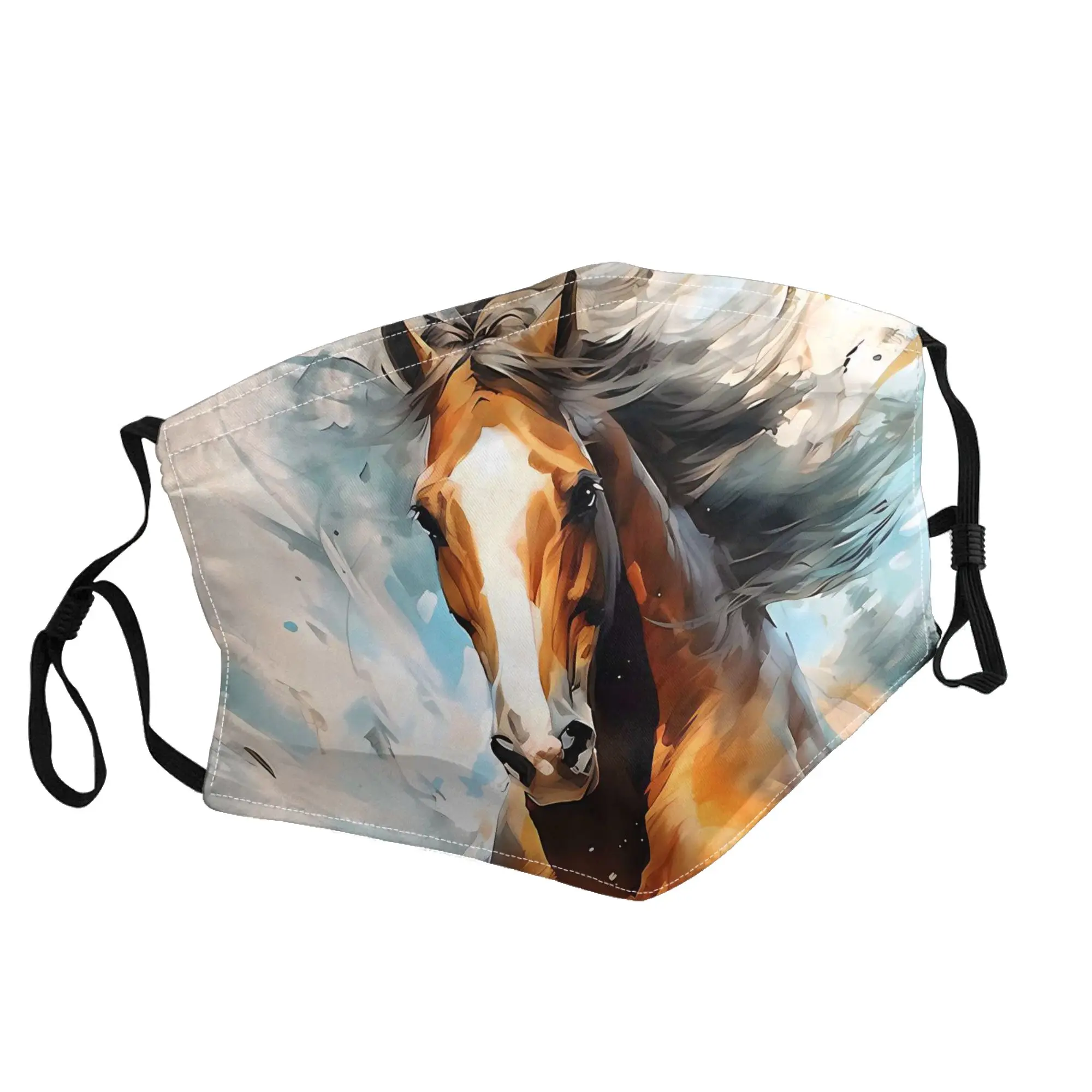 

Galloping Horses Running Horse Mask Unisex Outdoor Fashion Printed