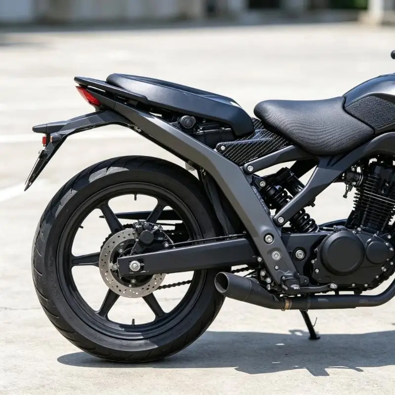 M76E Motorrad-Schlüsselbereich-Zierabdeckung mit konturierter Batterieabdeckung mit Schalenprofil – Detail 5