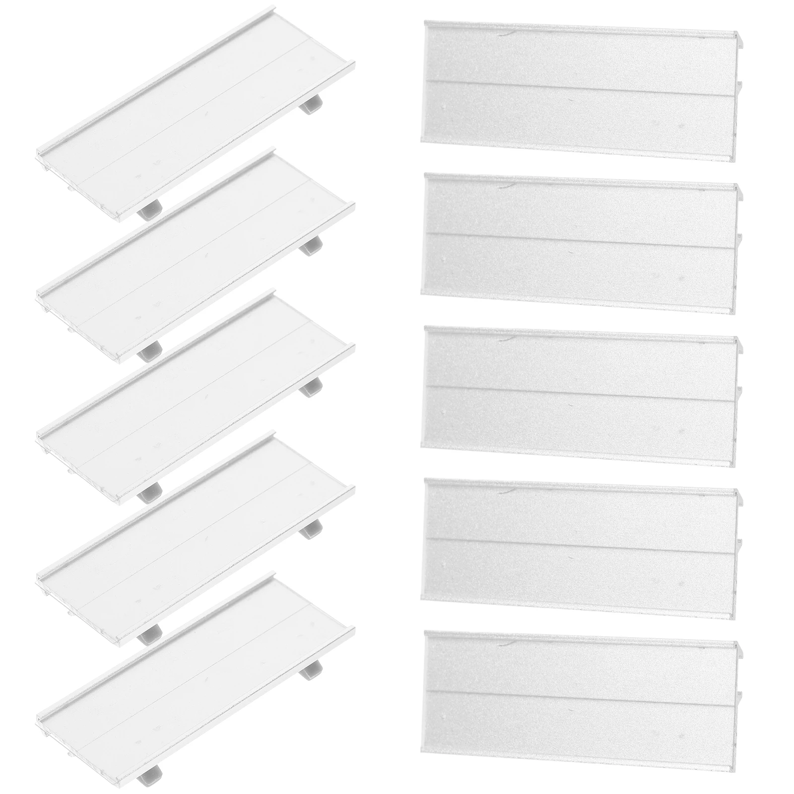 

10 Pcs Aluminum Alloy Name Tag Badge Identity Holder Holders for Office Pin Label Identification Badges