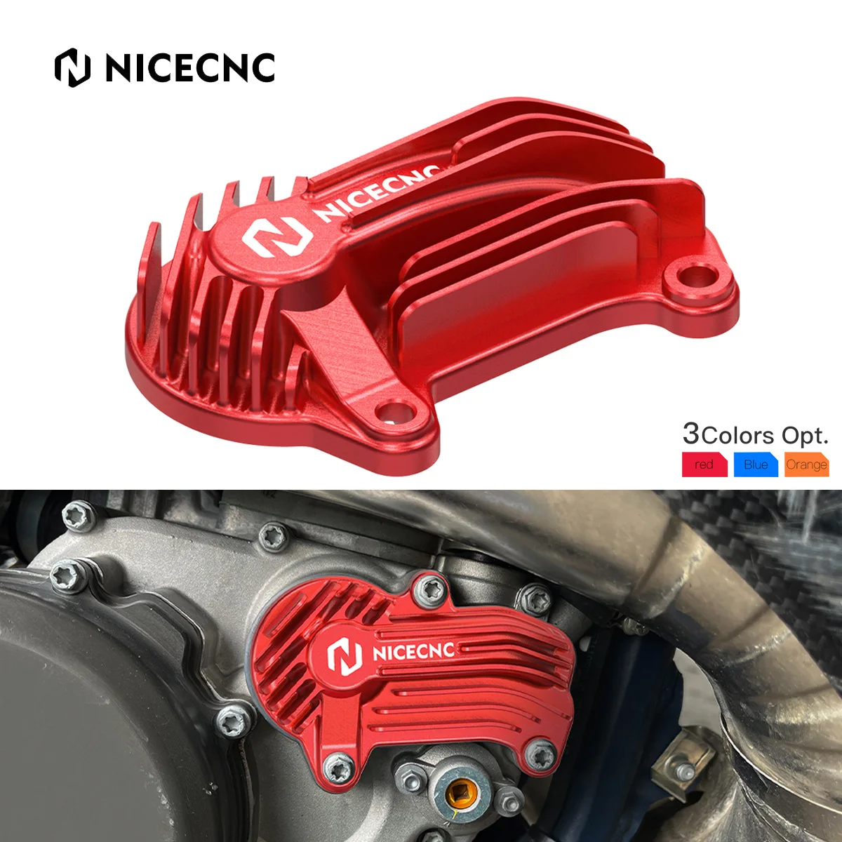 

NiceCNC For GasGas MC250 EC250 EC300 EX250 EX300 MC EC EC 250 300 2021 2022 2023 EXC Water Pump Cover Guard Heat Sink Protector