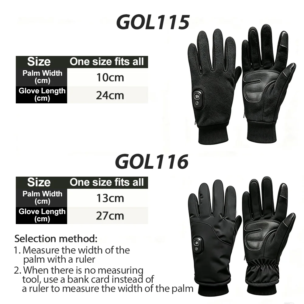 Winter Electric Heated Gloves Men Women Rechargeable Self Heating Motorcycle Gloves Ski Climbing Hiking Hand Warmer Waterproof