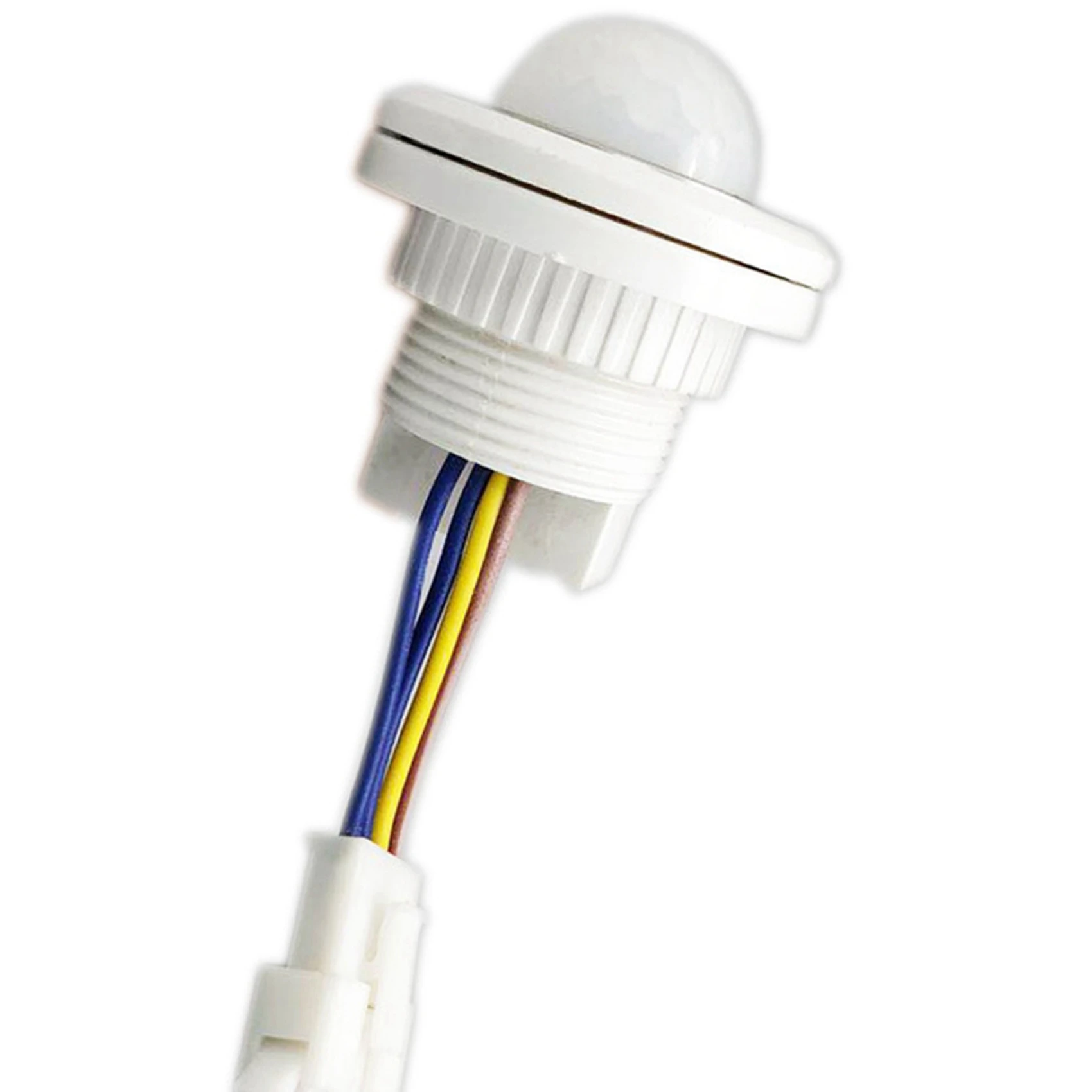 A64K 4X Mini PIR Sensor de movimiento por infrarrojos detección 220V tiempo ajustable infrarrojo luz LED automática bruja