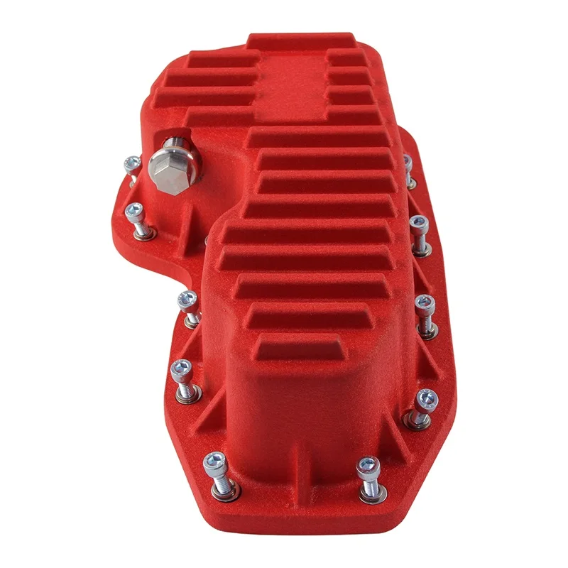 

2011-24 Jeep/Dodge, 2012-18 RAM 1500 V6 3.6L - Heavy-Duty Aluminum Oil Pan, FLEX DOHC NA, Stunning Silver/Black/Red