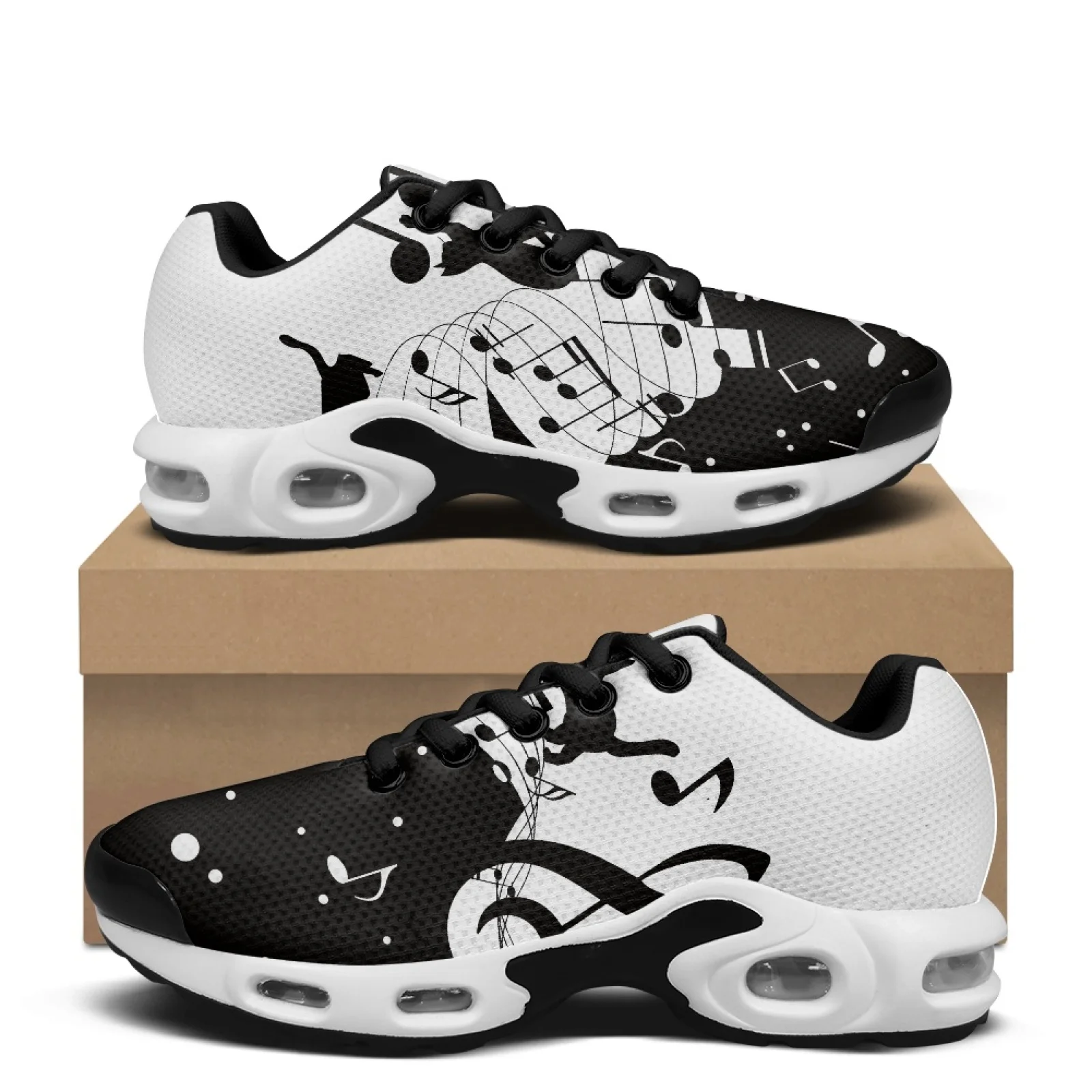 PENSTROLL Comfortable Casual Sports Shoes Air Cushion Lace Up Men's Air Running Shoes for Gym Mens Note Cat