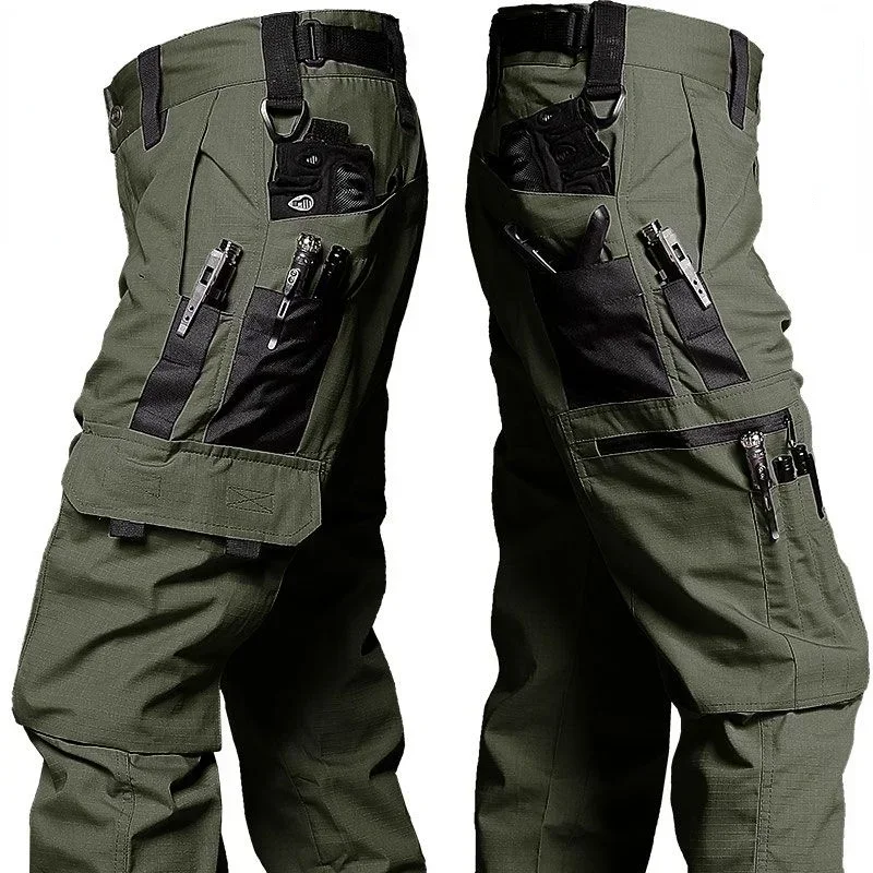 Pantaloni Cargo da uomo pantaloni da lavoro Multi tasche pantaloni tattici Casual capispalla maschili pantaloni dritti autunno inverno resistenti all'usura