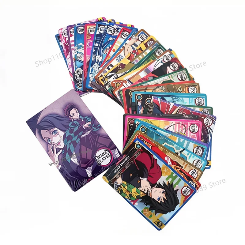 50Pcs Demon Slayer Card Creative Cartoon Kamado Tanjiro Game Cards High-value Fashionable Personalized Student Board Game Gifts