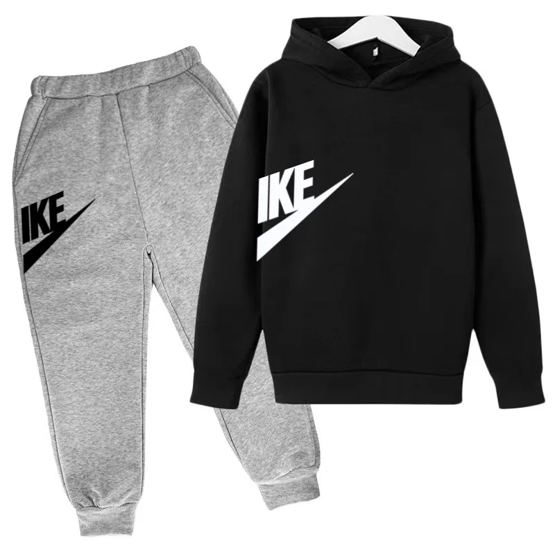 Zweiteiliges Hoodie-Set für Jungen und Mädchen im Alter von 2 bis 13 Jahren, Modische Anime-Kleidung, Lässige Hosen, Kinder-Kapuzenpullover – Detail 16
