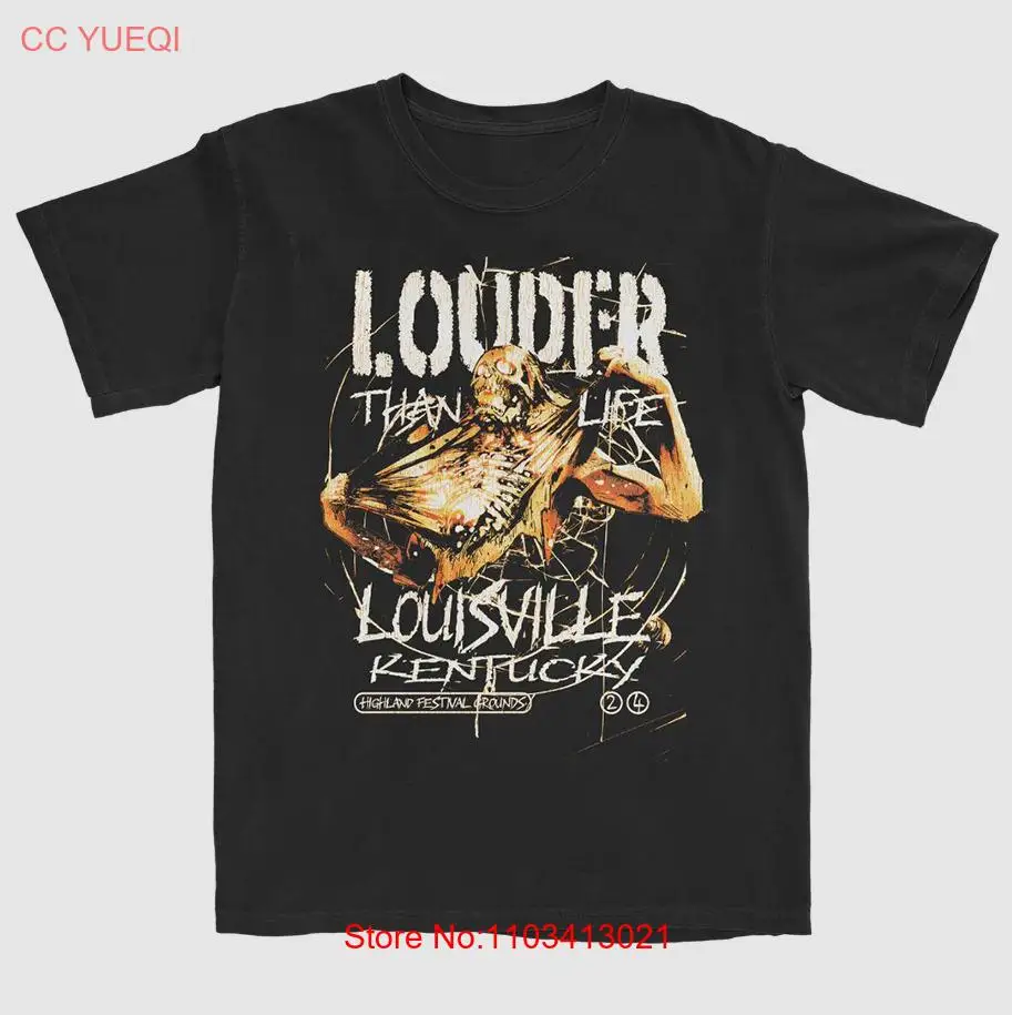 Футболка «Louder Than Life» 2024, праздничная футболка Spooky Highland, полный размер MI074