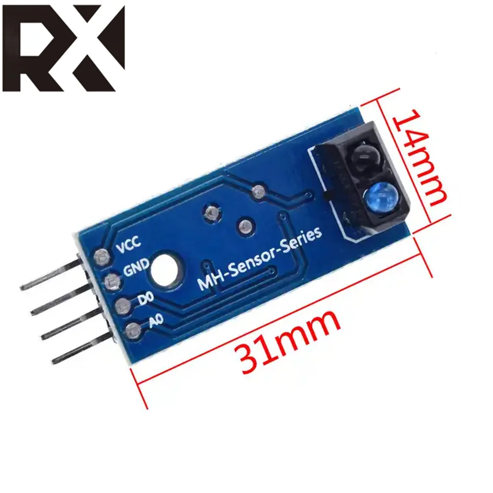 TCRT5000 Módulo Sensor Reflexivo Infravermelho, Interruptor fotoelétrico IR, Linha Barreira Track, Azul