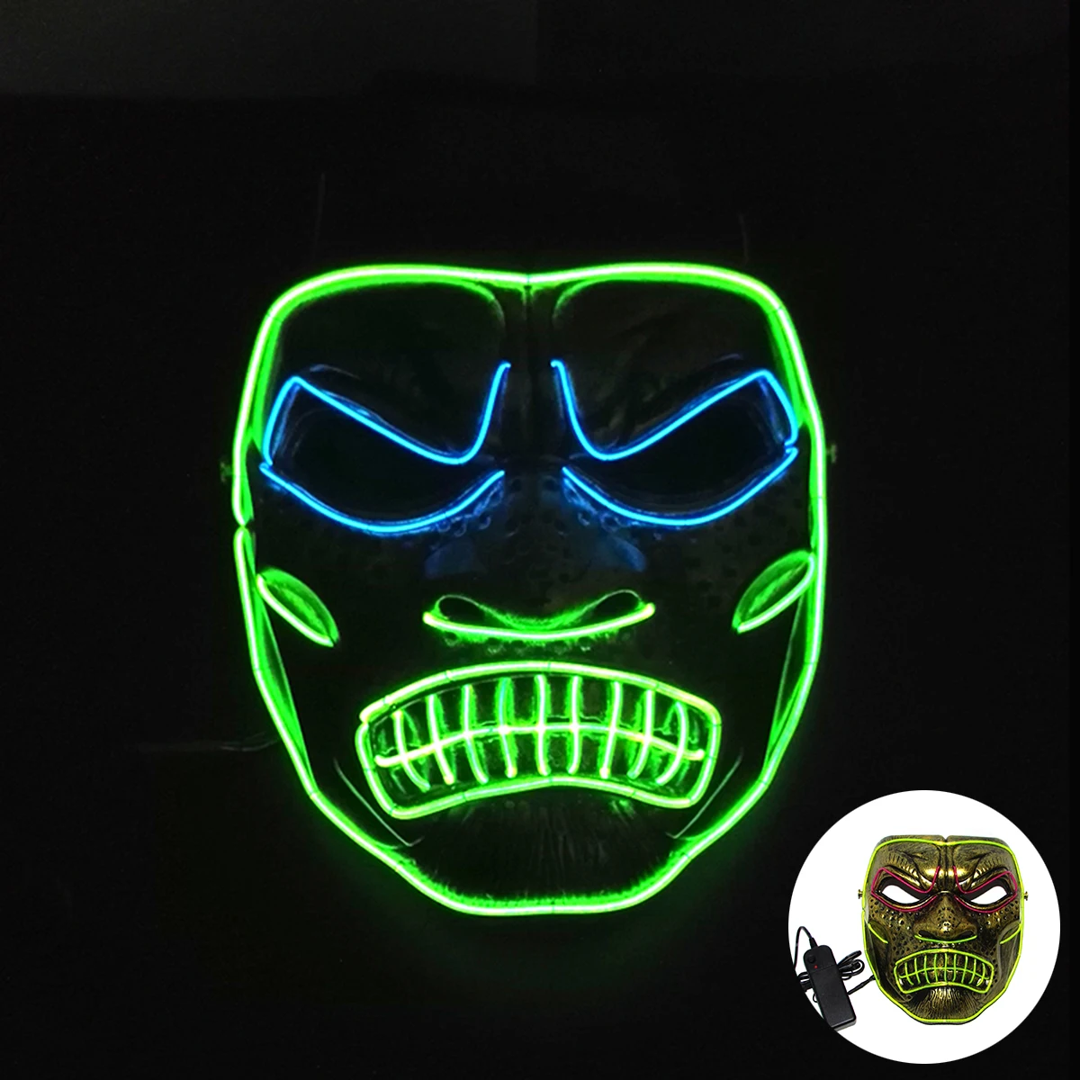 

Luminescent Spartan Movement Mask Halloween Killer Cosplay Masquerade Christmas Flashing Mask Event Hero Mask Cosplay Anime