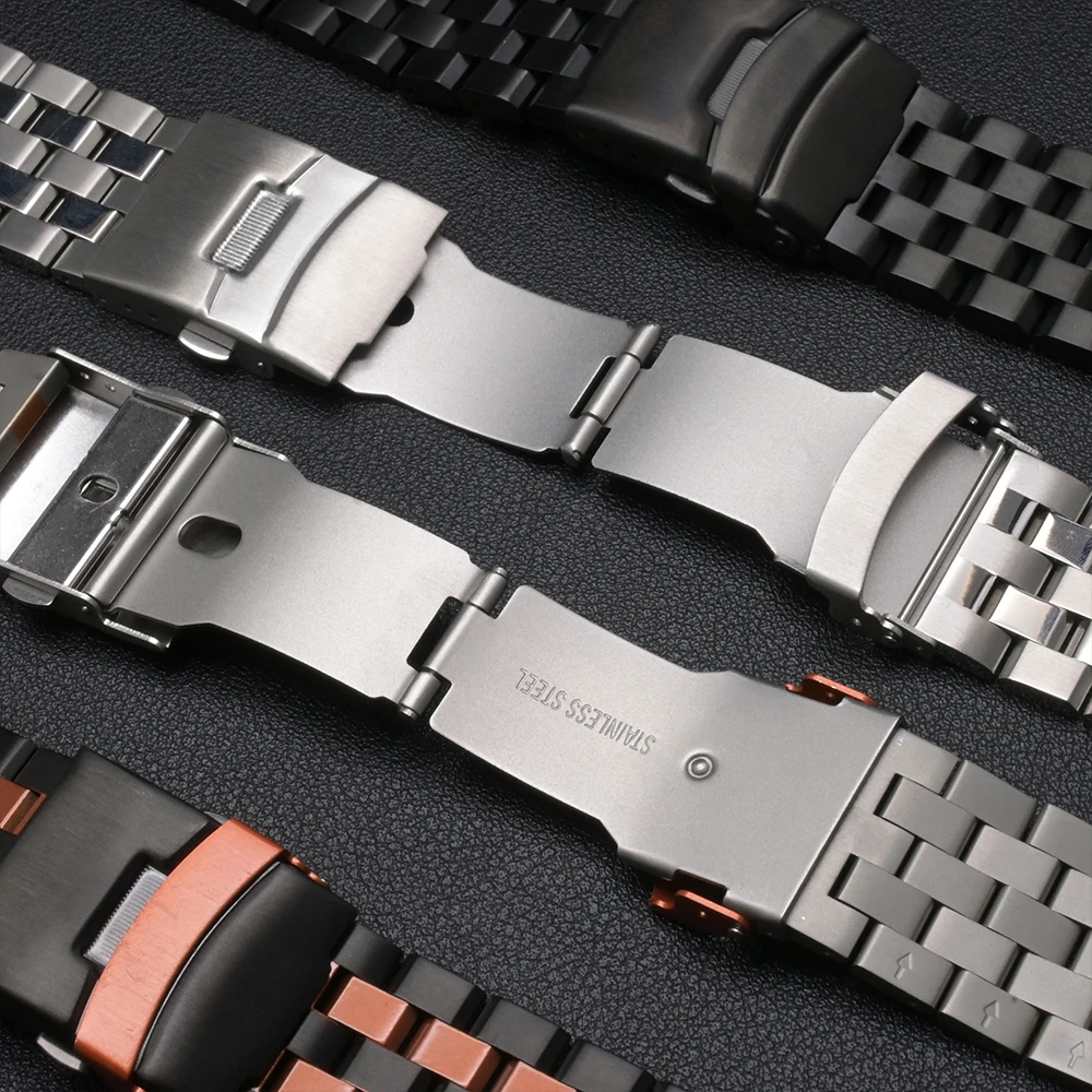 الفولاذ المقاوم للصدأ 26 مللي متر الفرقة لساعة Garmin Fenix 8 51 مللي متر حزام Fenix 7X Pro 51 مللي متر Correa حزام معدني ل Garmin Tactix 7 Pro Delta