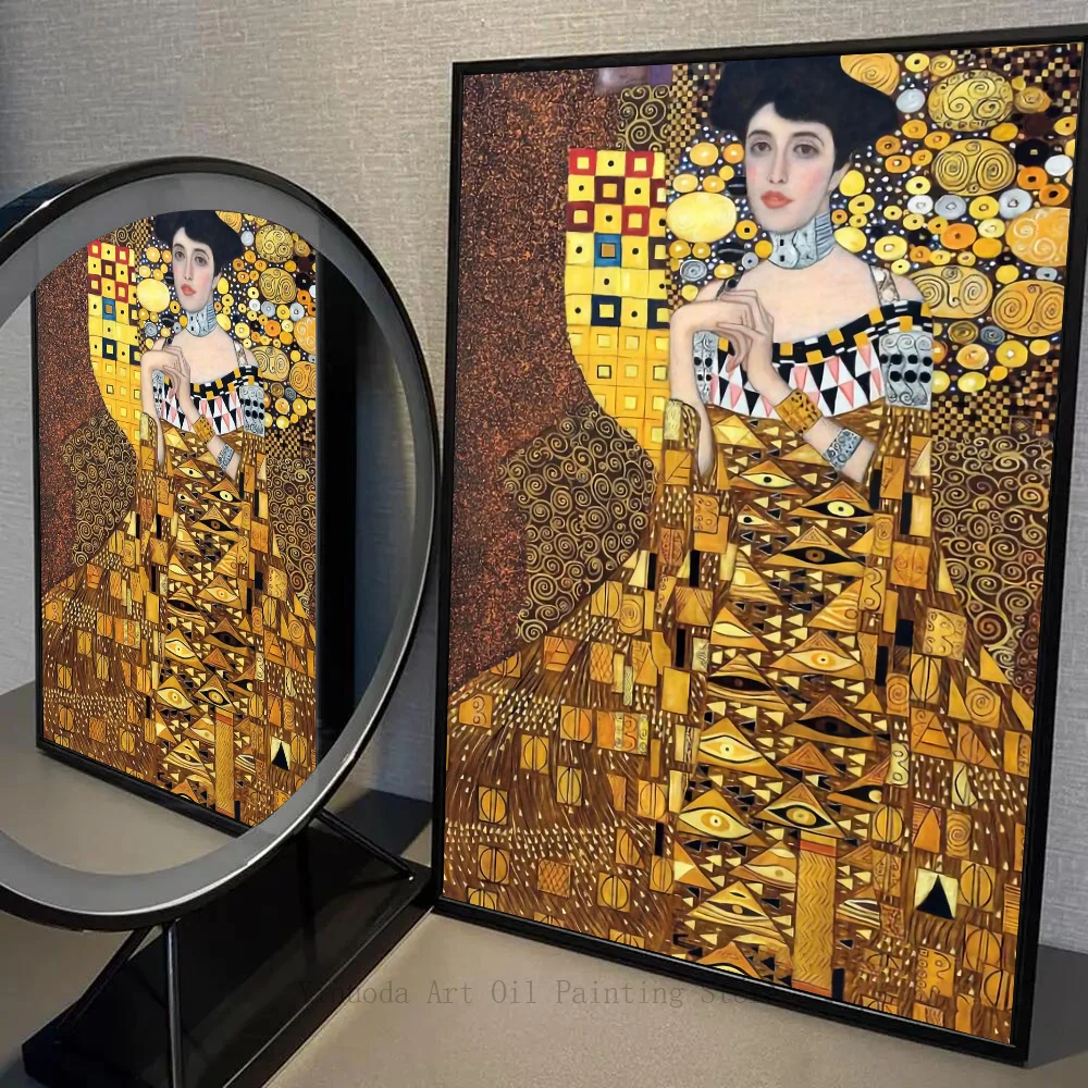 ملصق غوستاف كليمت تجريدي ، فن ذاتي اللصق ، ملصق ورقي مقاوم للماء ، ديكور حائط ، قهوة ، منزل ، بار ، غرفة ، فنان ، 1 * #6