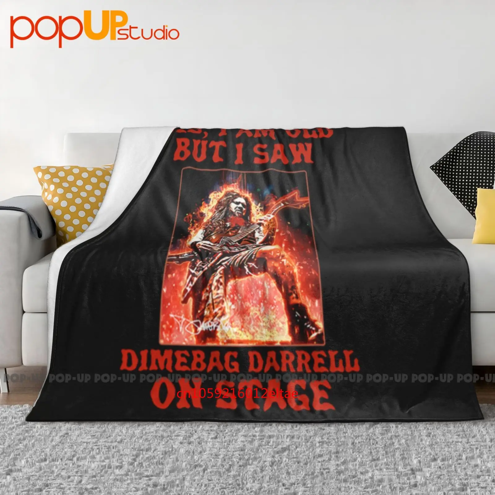 Sí, soy viejo, pero me visto Dimebag Darrell en el escenario, manta ultrasuave, colcha, funda de sofá de invierno, fundas de cama