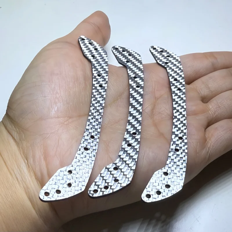 5PCS 10PCS CNC Machining Not Typing HG Carbon Fiber Front Stay 1.5mm for Fully Cowled Mini 4WD Car Mode Tamiya 95072