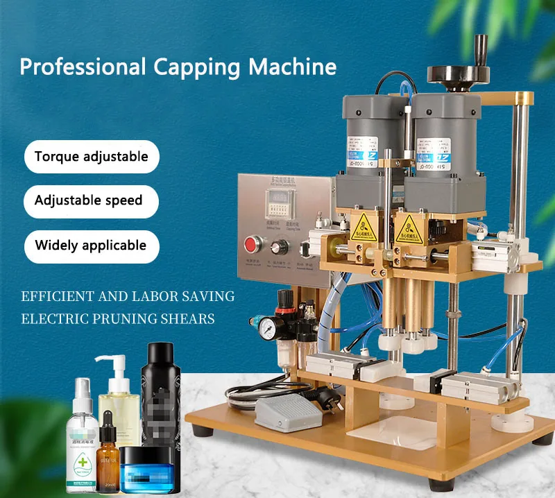 Automatic capping machine Bottle caps Tightening device Duck beak cap/Thread cap Plastic bottle Cap Locking machine