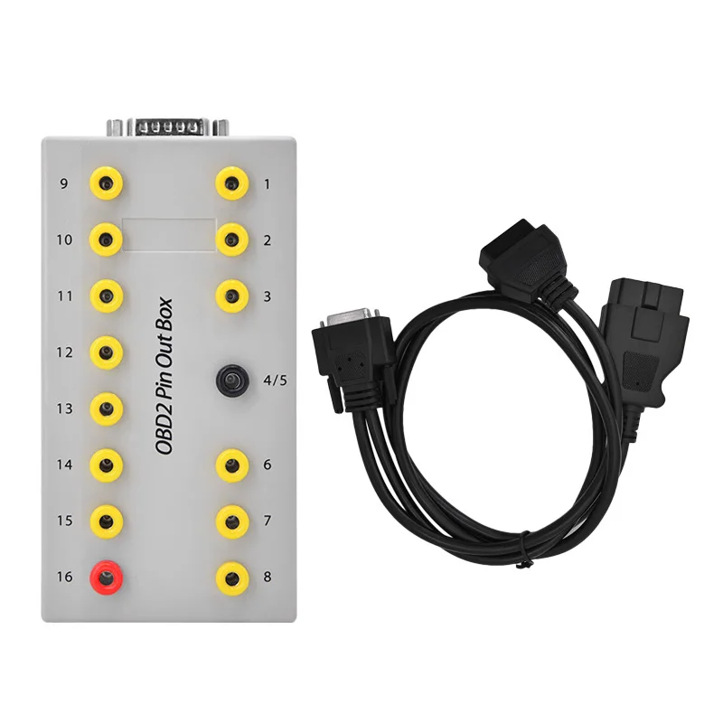 Kabel diagnostyczny samochodu dla OBD2 Pin Out Box OBDII Breakout Box Tester samochodowy wykrywacz protokołów Auto może skrzynka pomiarowa