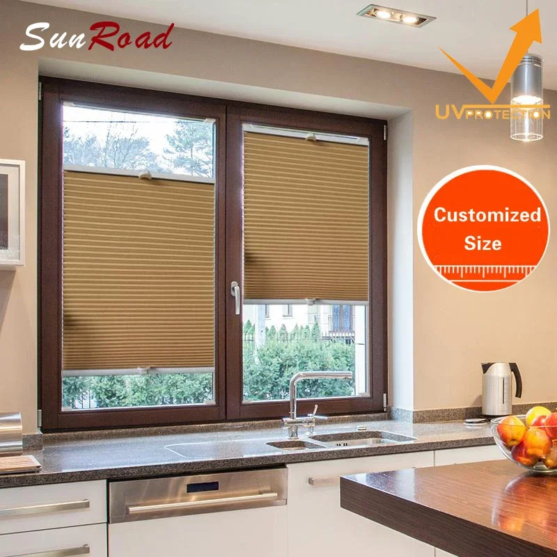 Sunroad Honeycomb Blinds Cellular Shades Fabric Anti Uv Waterproof Fabric Inner Window Sunscreen Top Down Eco Blinds Blackout