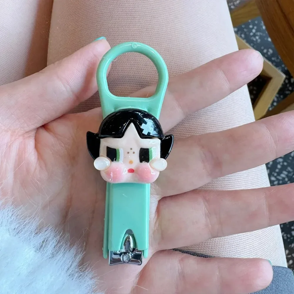 مقصات أظافر كراي بيبي اللطيفة، أداة صغيرة ومحمولة للعناية بالأظافر، مقصات أظافر منزلية من الفولاذ المقاوم للصدأ، أدوات فن الأظافر