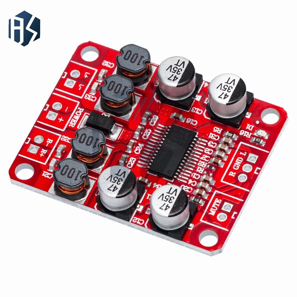 DC DC12V-24V 2X15W Digital Audio Power Stereo Amplifier Module Board TPA3110 12V Class D Power AMP Board 2.0 channel
